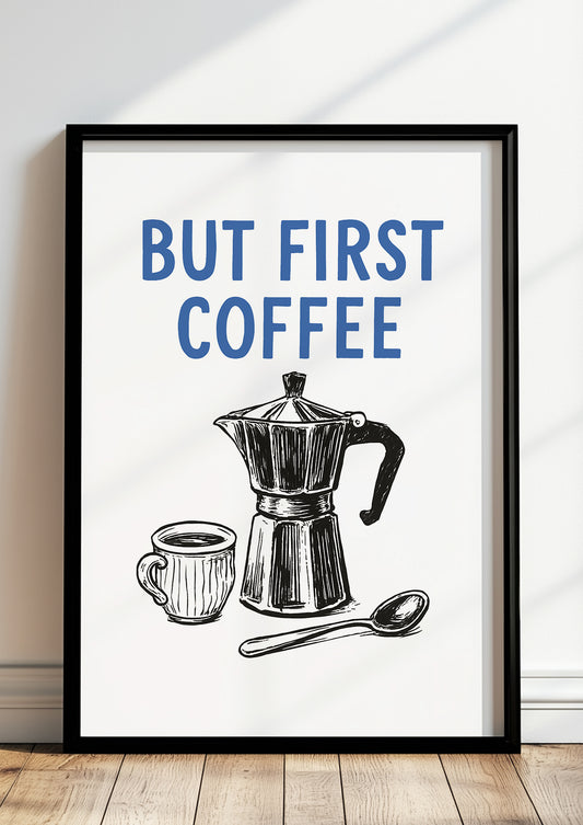 Kaffeeliebhaber-Design mit klassischem Spruch