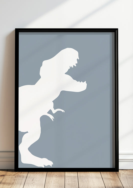 eine detailansicht des kopfes und der zähne des t-rex zeigt die scharfe linienführung dieser minimalistischen darstellung