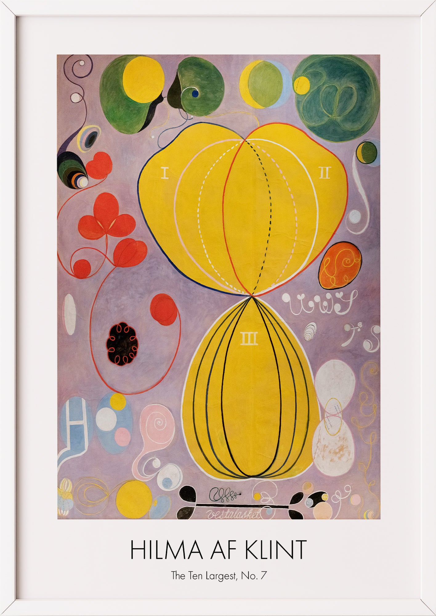 Nahaufnahme von The Ten Largest, Adulthood, No. 7 von Hilma af Klint als Poster