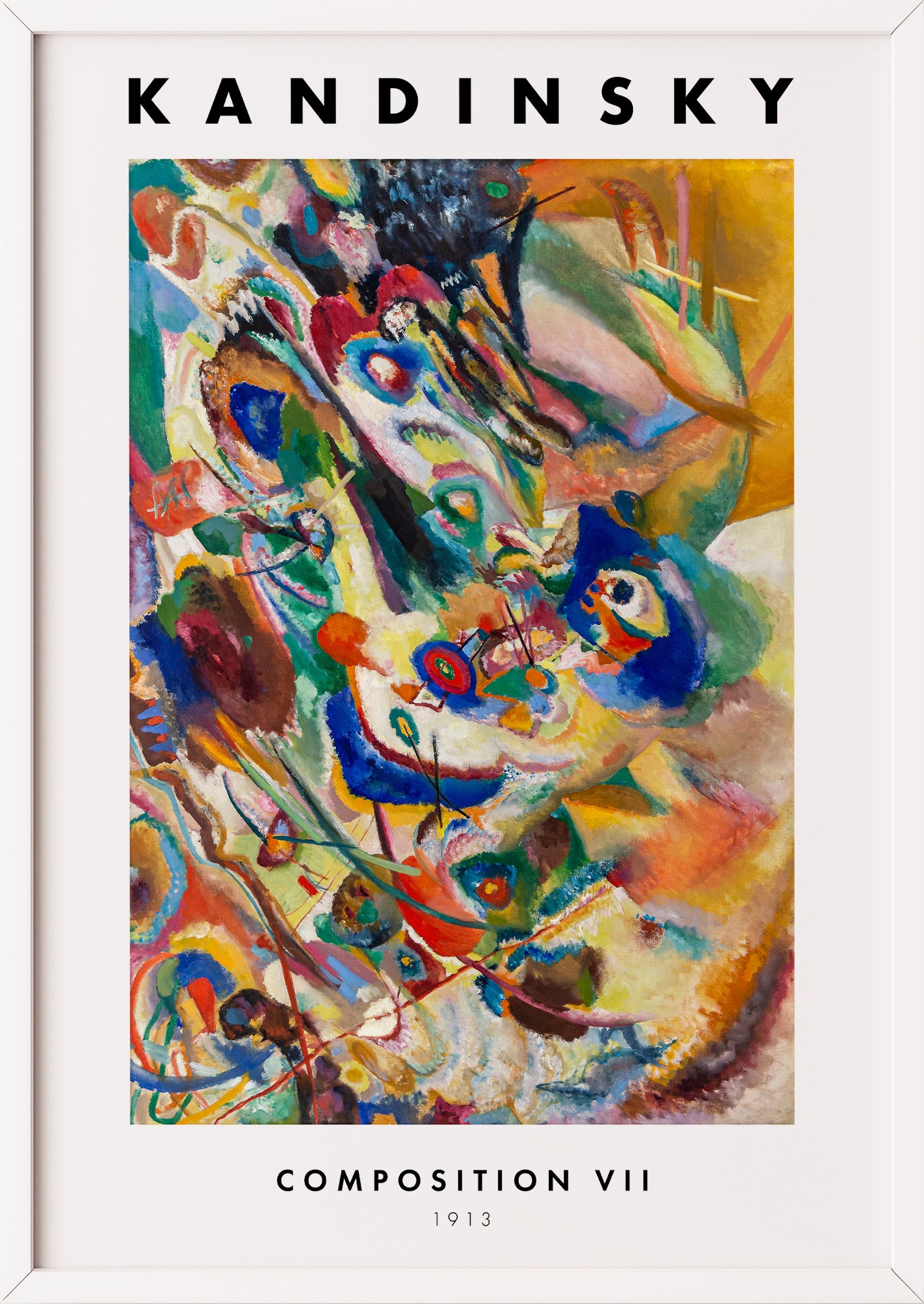 Nahaufnahme von Composition VII von Wassily Kandinsky als Poster