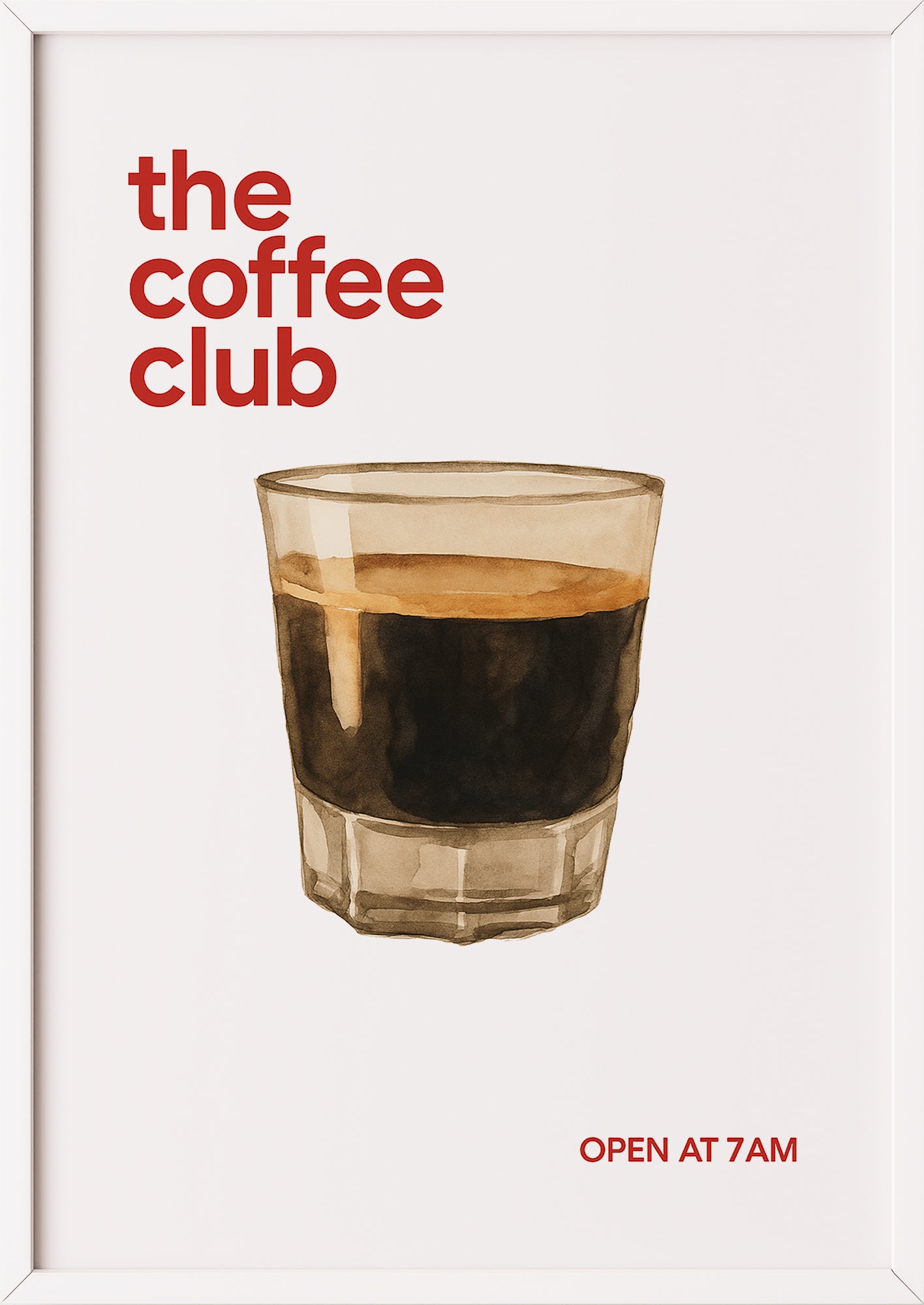 Moderne Kaffeekunst für deine Küche oder dein Café