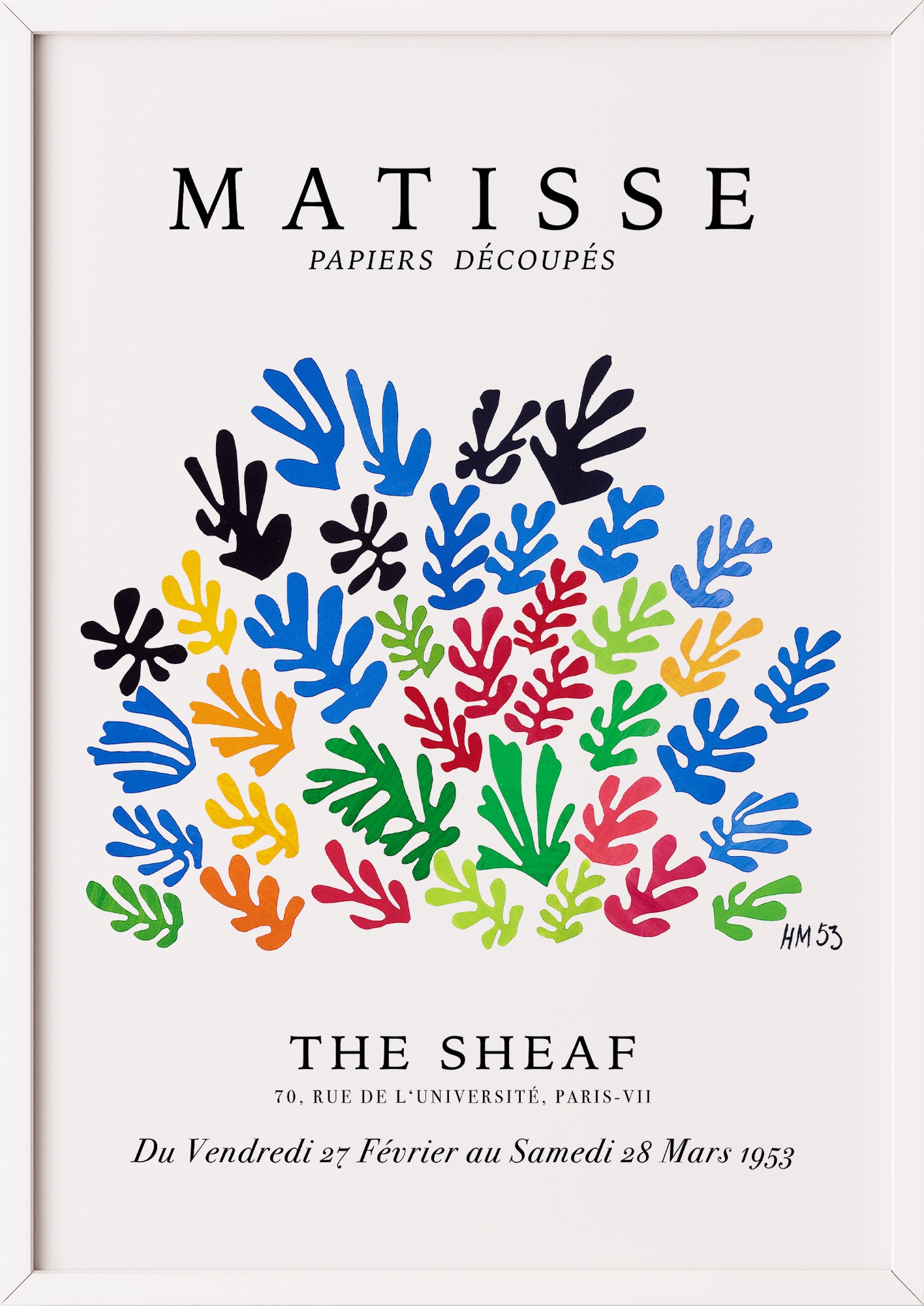 The Sheaf von Henri Matisse Kunstdruck im weißen Rahmen