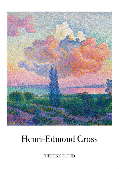 The Pink Cloud von Henri Edmond Cross als Poster, freigestellt auf weißem Hintergrund