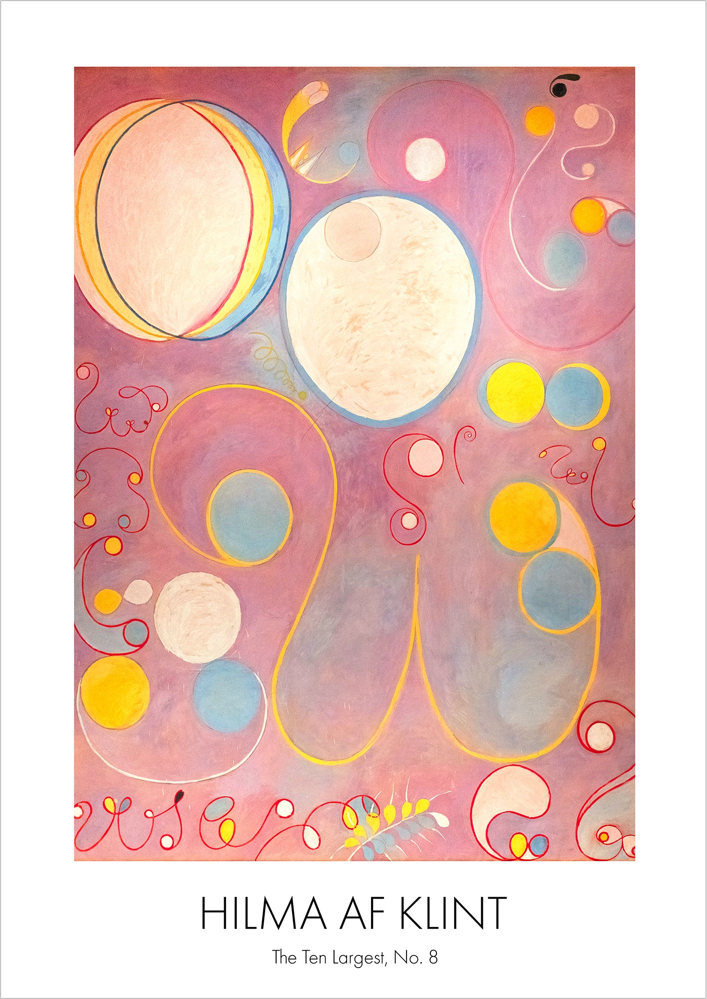 The Ten Largest, Adulthood, No. 8 von Hilma af Klint als Poster, freigestellt auf weißem Hintergrund