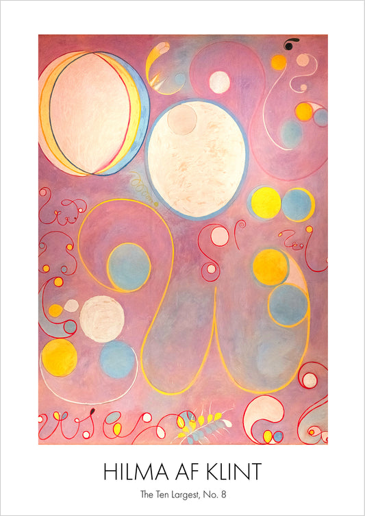 The Ten Largest, Adulthood, No. 8 von Hilma af Klint als Poster, freigestellt auf weißem Hintergrund