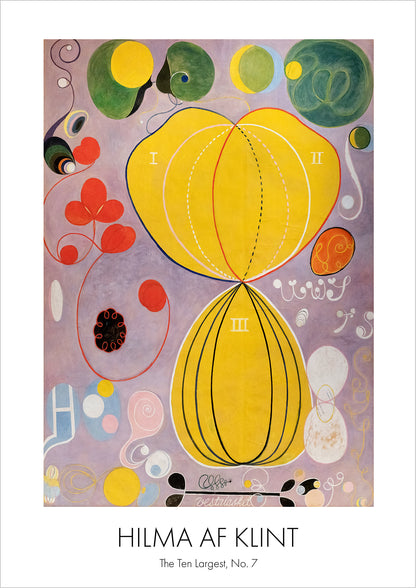 The Ten Largest, Adulthood, No. 7 von Hilma af Klint als Poster, freigestellt auf weißem Hintergrund