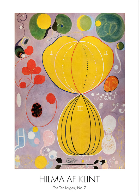 The Ten Largest, Adulthood, No. 7 von Hilma af Klint als Poster, freigestellt auf weißem Hintergrund