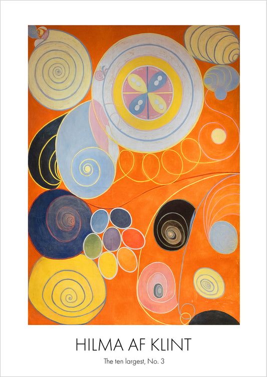 The Ten Largest, Youth, No. 3 von Hilma af Klint als Poster, freigestellt auf weißem Hintergrund