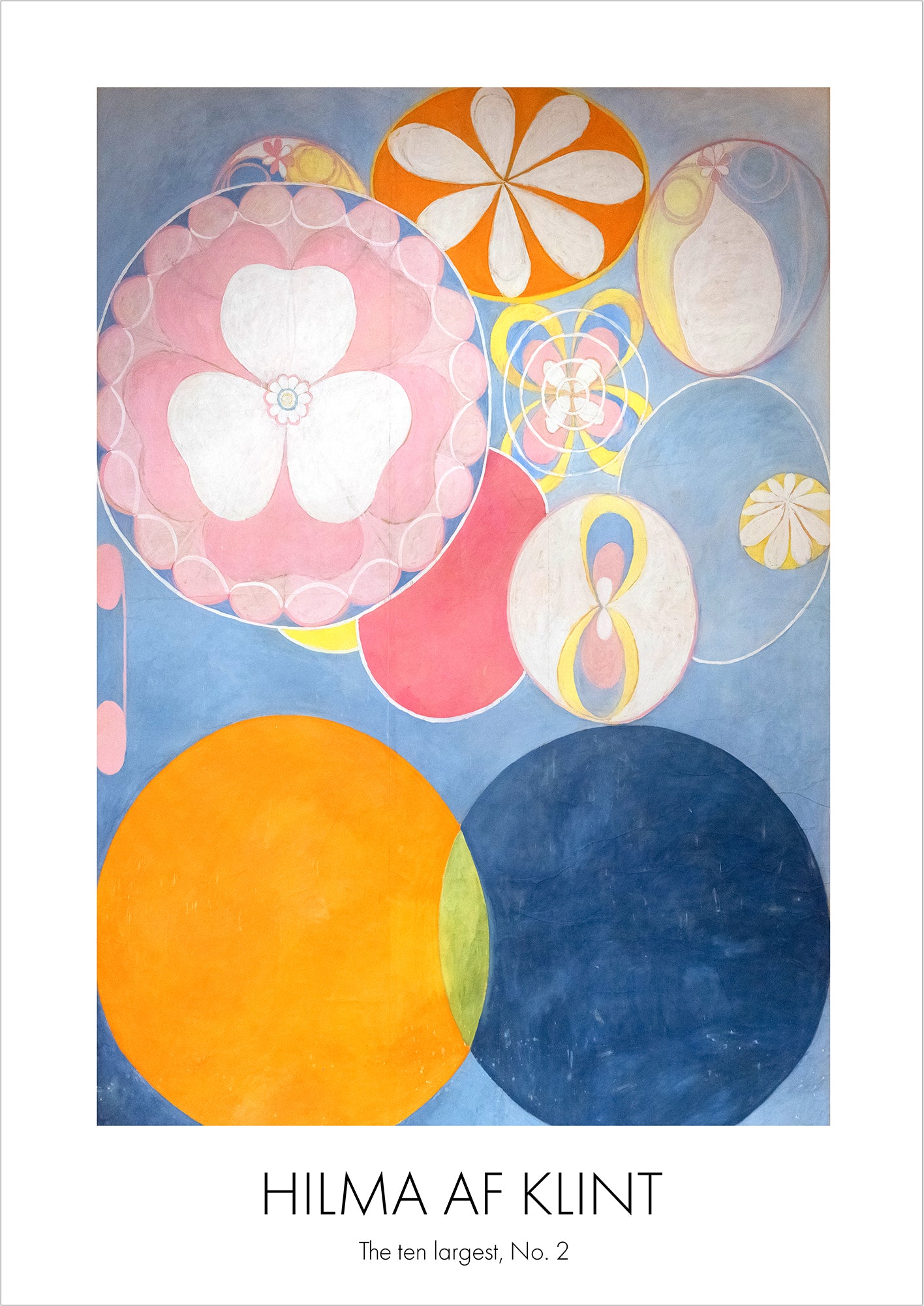 The Ten Largest, Childhood, No. 2 von Hilma af Klint als Poster, freigestellt auf weißem Hintergrund