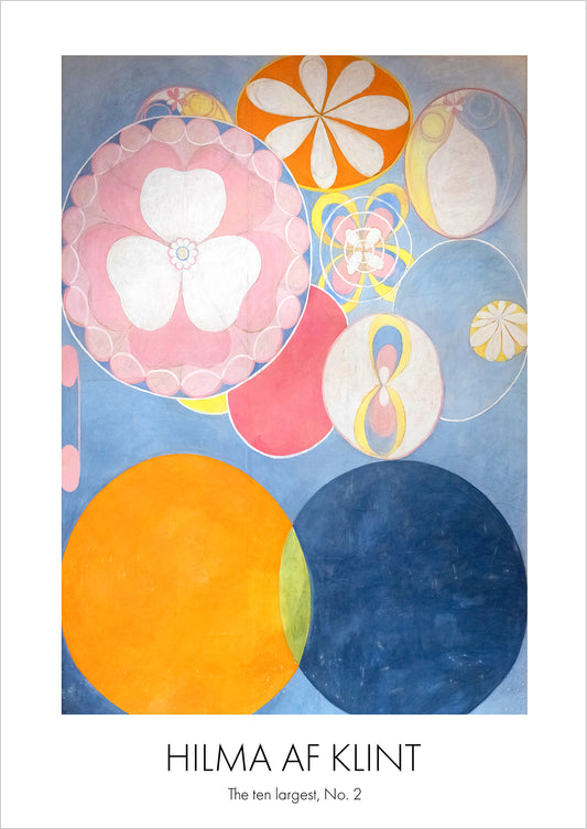 The Ten Largest, Childhood, No. 2 von Hilma af Klint als Poster, freigestellt auf weißem Hintergrund