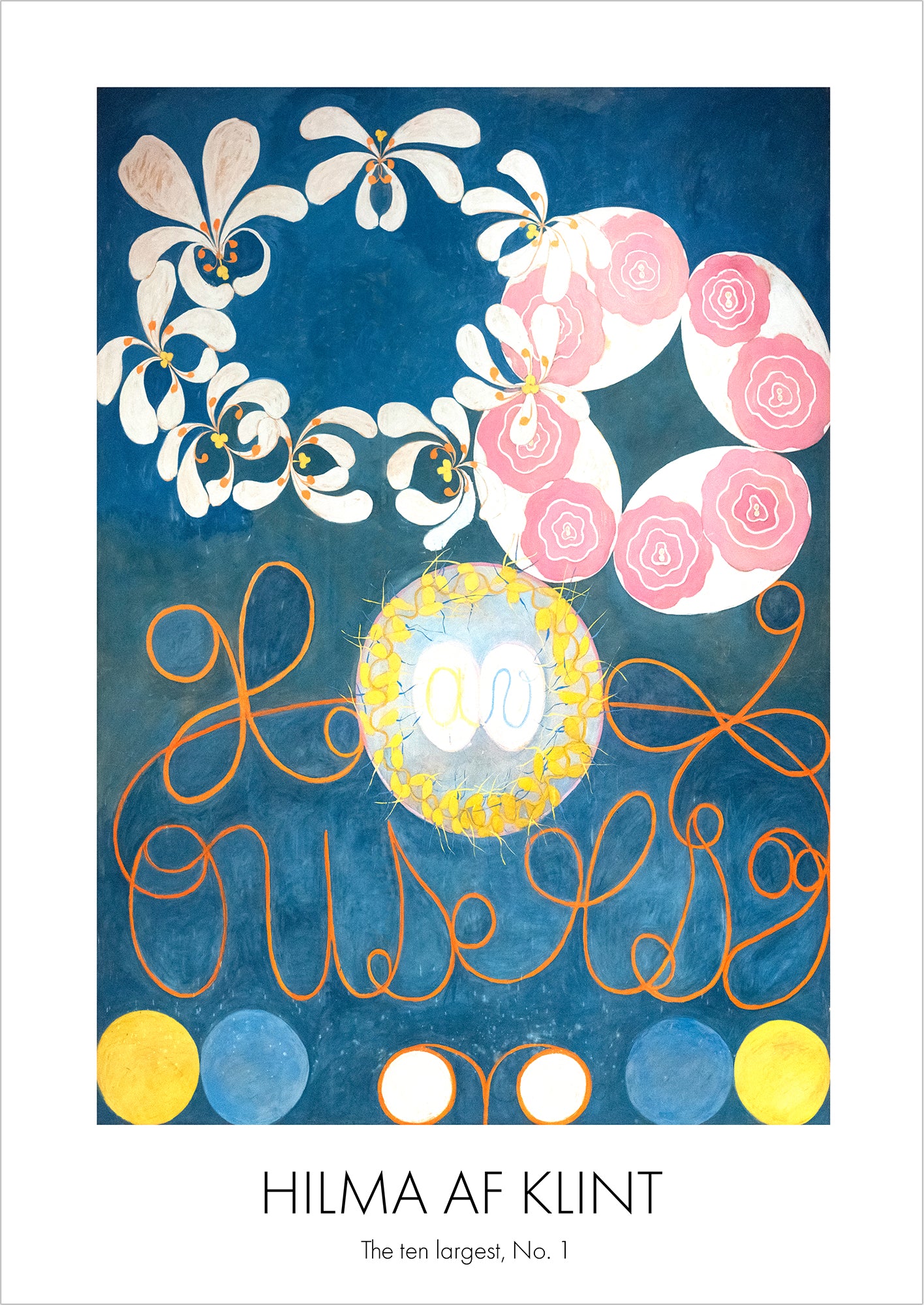 The Ten Largest, No. 1 von Hilma af Klint als Poster, freigestellt auf weißem Hintergrund