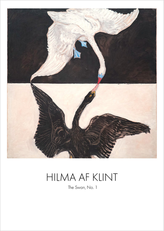 The Swan, No. 1 von Hilma af Klint als Poster, freigestellt auf weißem Hintergrund