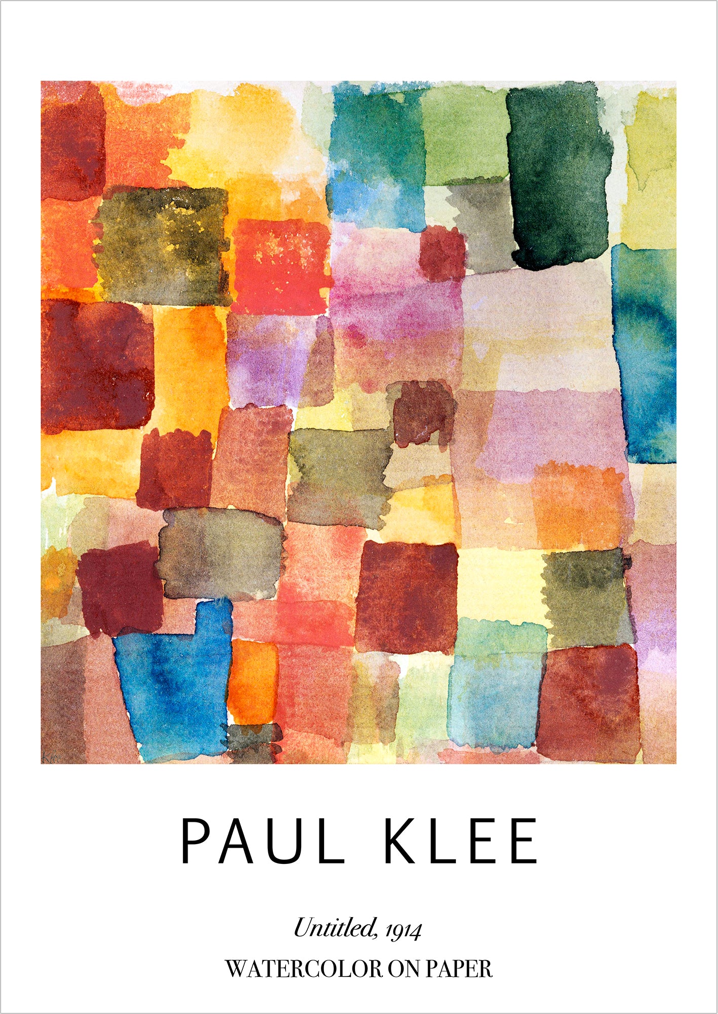 Untitled von Paul Klee als Poster, freigestellt auf weißem Hintergrund