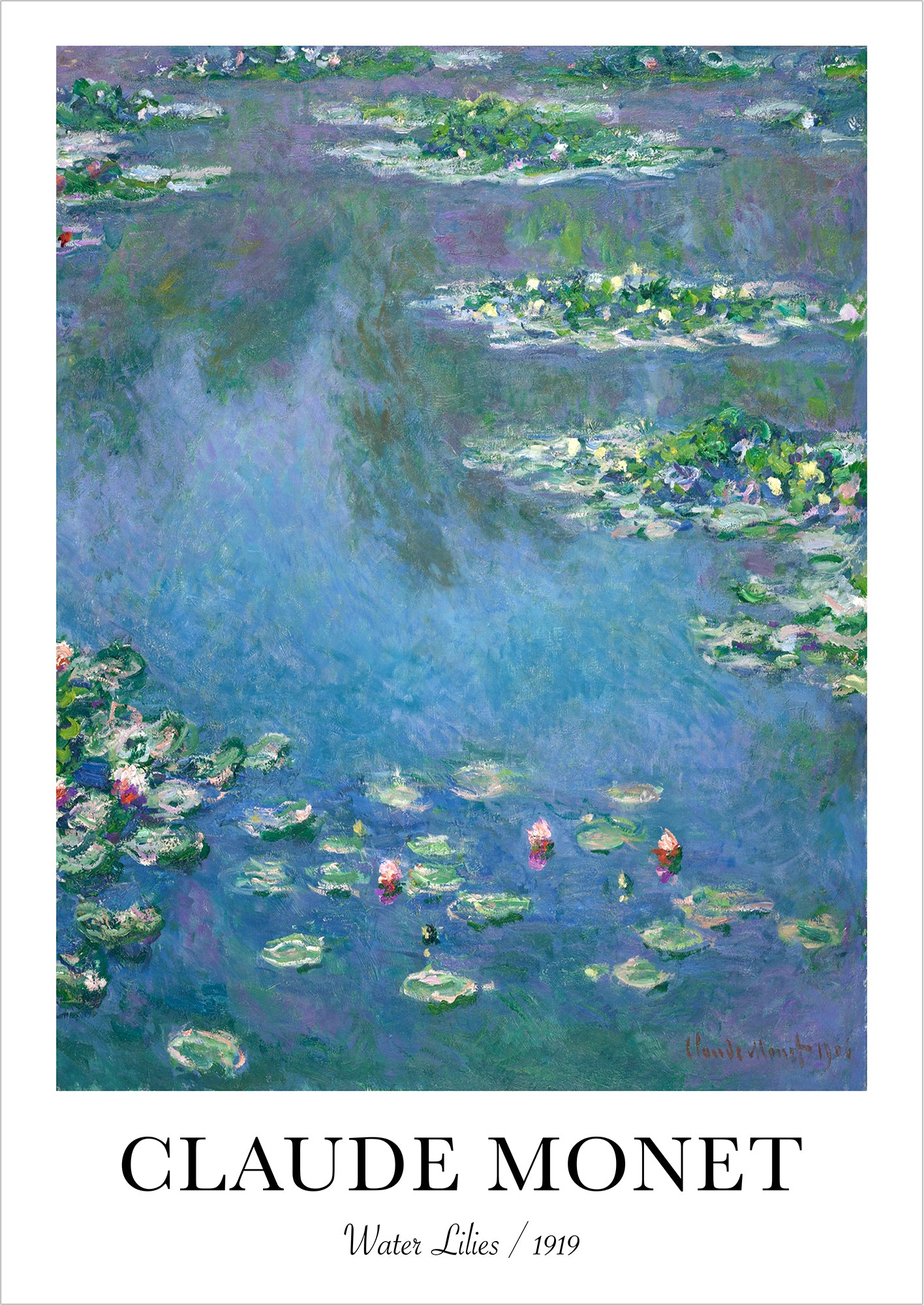 Freigestelltes Claude Monet Poster The Cliff Walk at Pourville – impressionistische Landschaft

