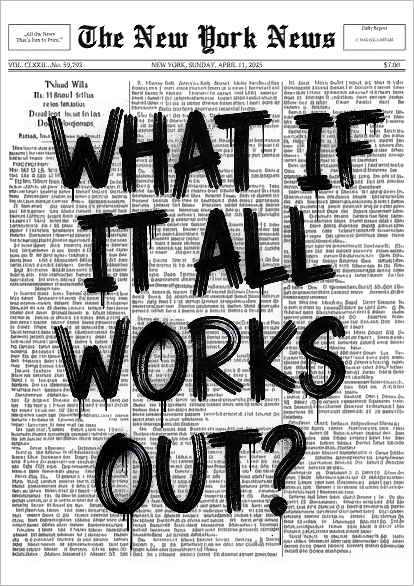 Poster What If It All Works Out? freigestellt