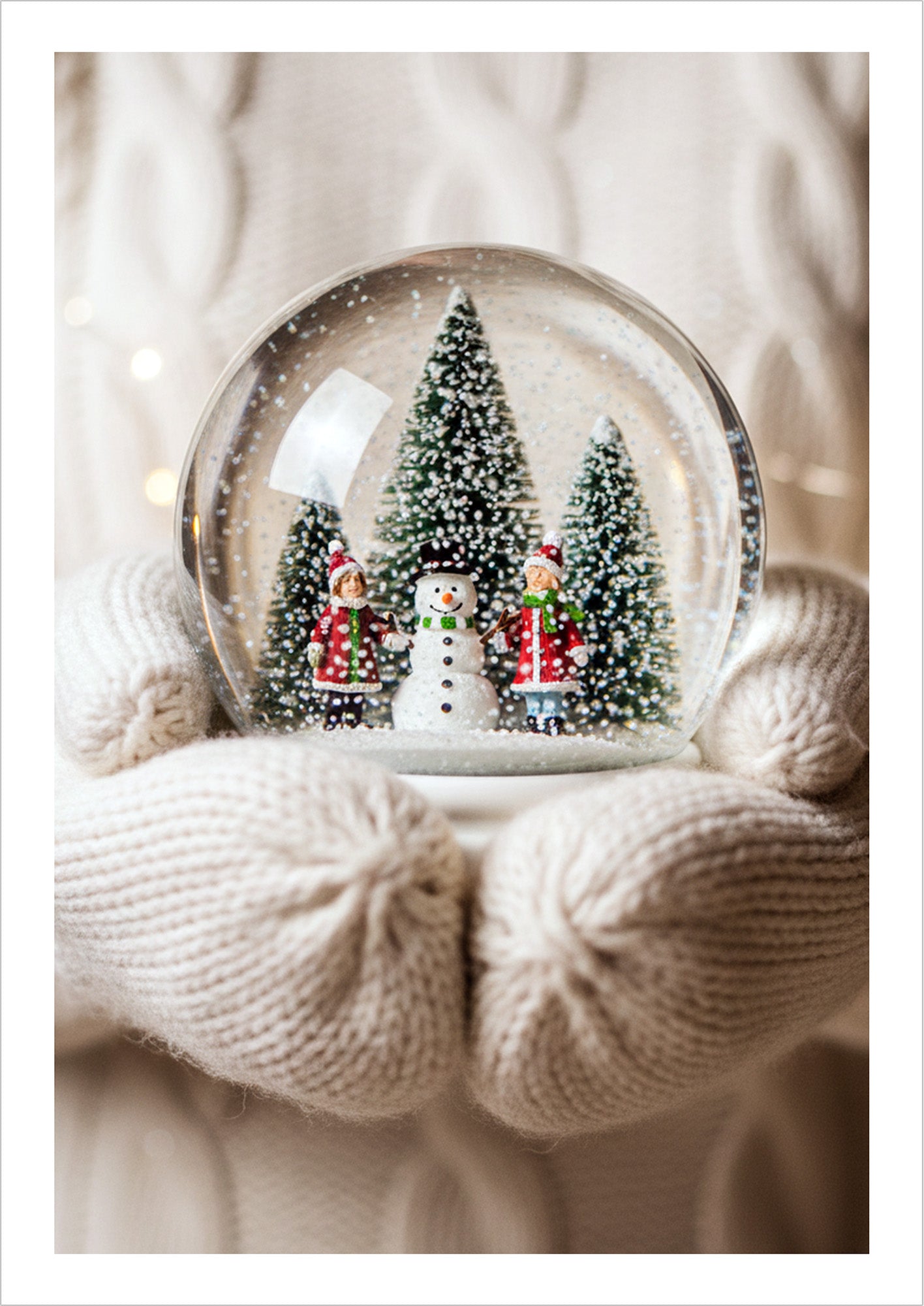 Poster Schneekugel freigestellt