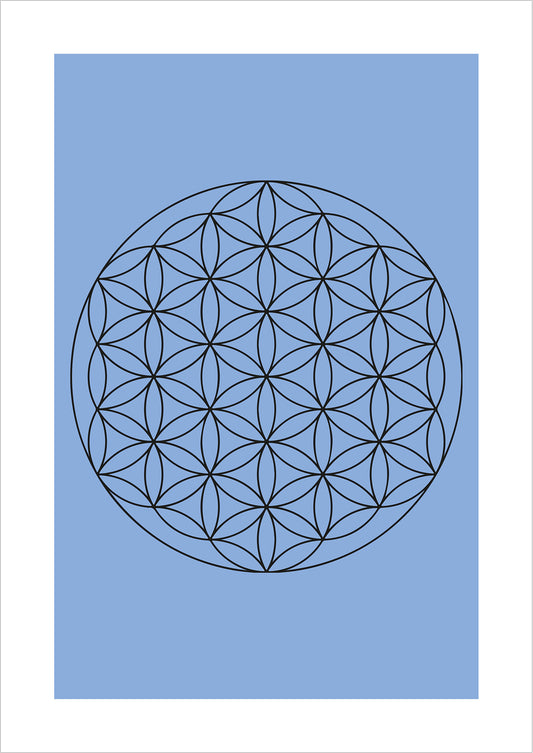 Lebensblume mit individuellem Hintergrund - Personalisiert