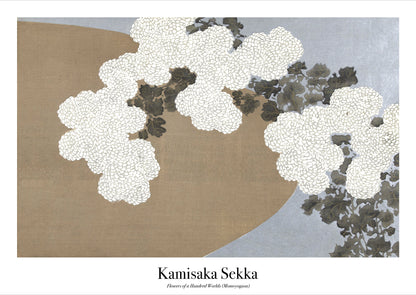 Kamisaka Sekka – Flowers of a Hundred Worlds (Momoyogusa) als hochwertiges Poster auf weißem Hintergrund freigestellt