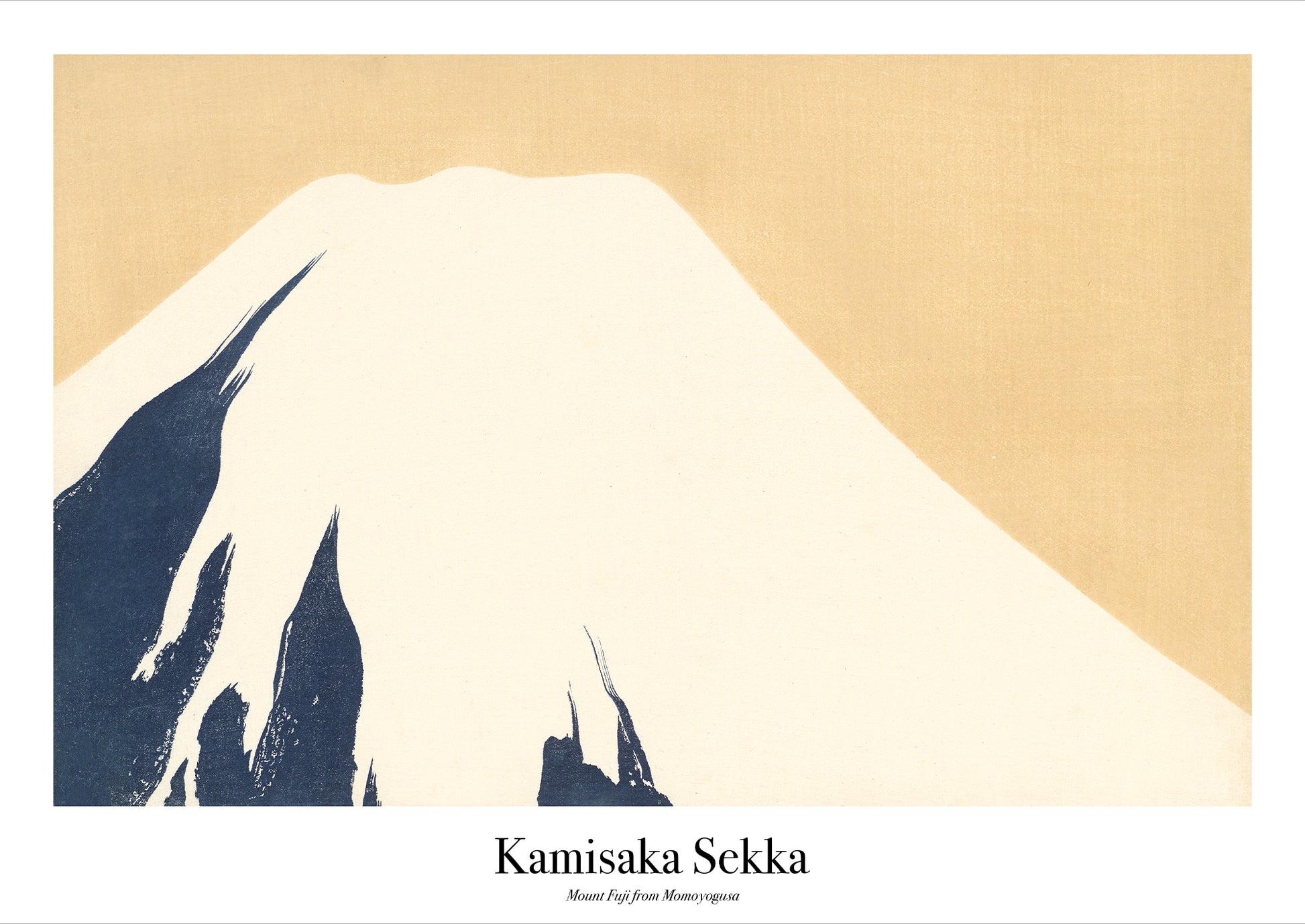 Kamisaka Sekka – Mount Fuji (from Momoyogusa) als hochwertiges Poster auf weißem Hintergrund freigestellt