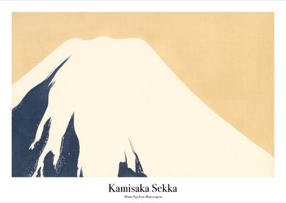 Kamisaka Sekka – Mount Fuji (from Momoyogusa) als hochwertiges Poster auf weißem Hintergrund freigestellt