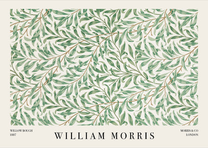 William Morris – Willow Bough als hochwertiges Poster auf weißem Hintergrund freigestellt