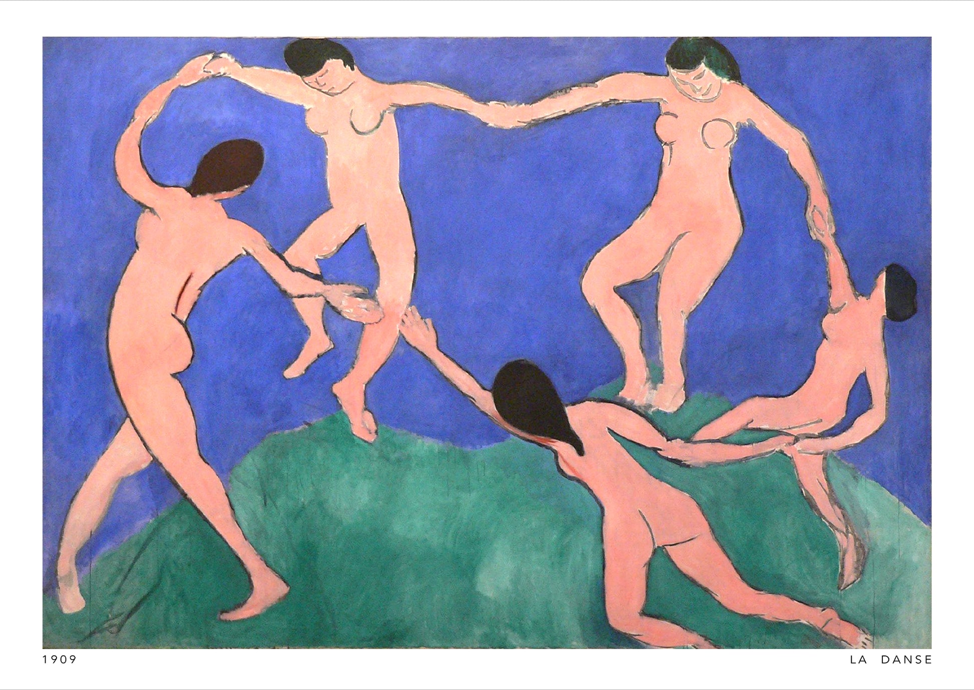 Dance I von Henri Matisse Poster auf weißem Hintergrund freigestellt
