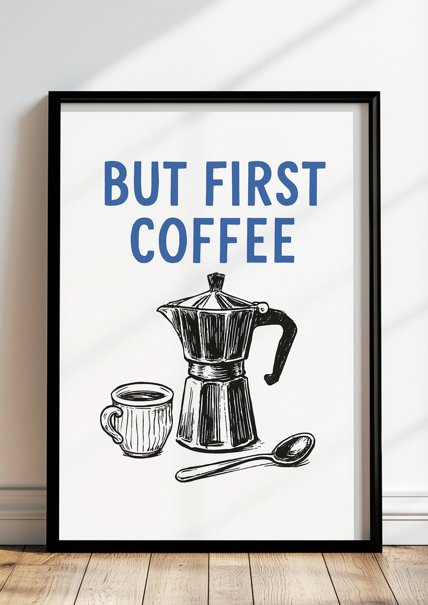 Kaffeeliebhaber-Design mit klassischem Spruch