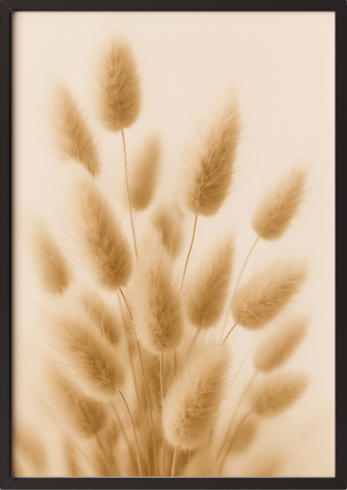 Sanfte Bewegung getrockneter Gräser in beruhigender Komposition