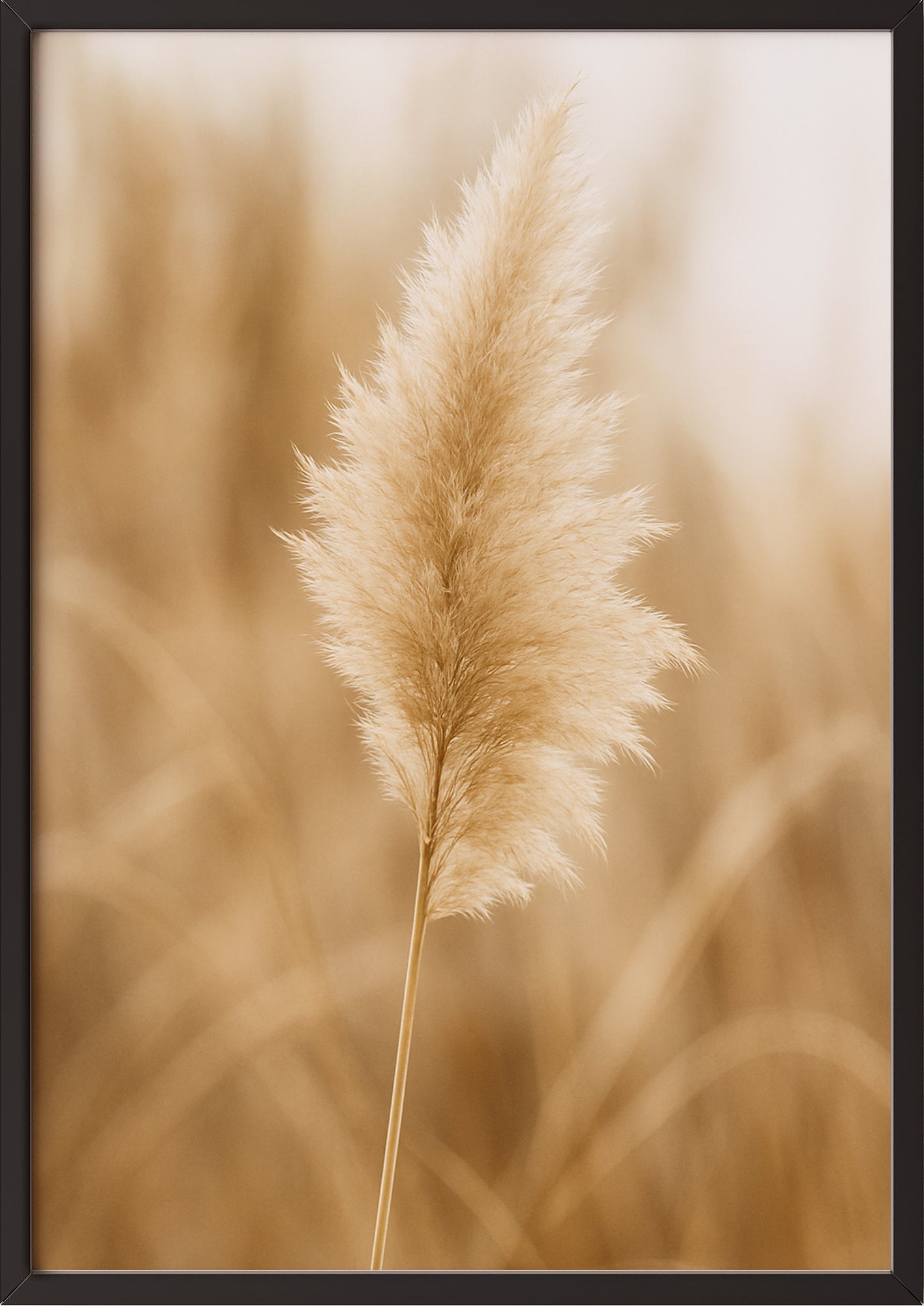 Beruhigendes Naturmotiv mit sanfter Sepiatönung