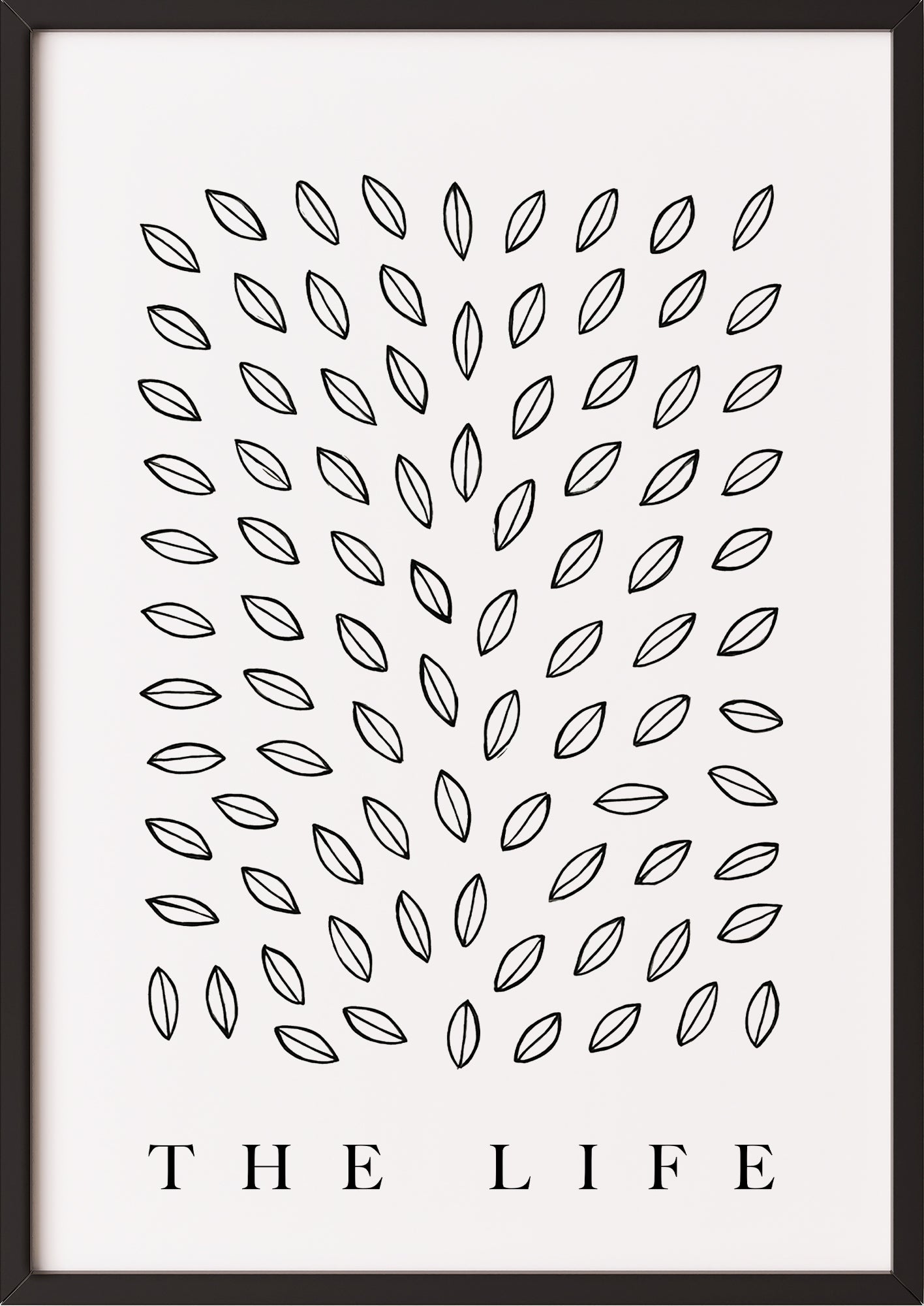 Typografisches Statement „The Life“ als Akzent