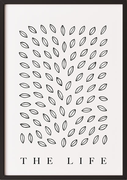 Typografisches Statement „The Life“ als Akzent