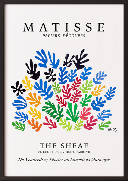 The Sheaf von Henri Matisse Kunstdruck im schwarzen Rahmen