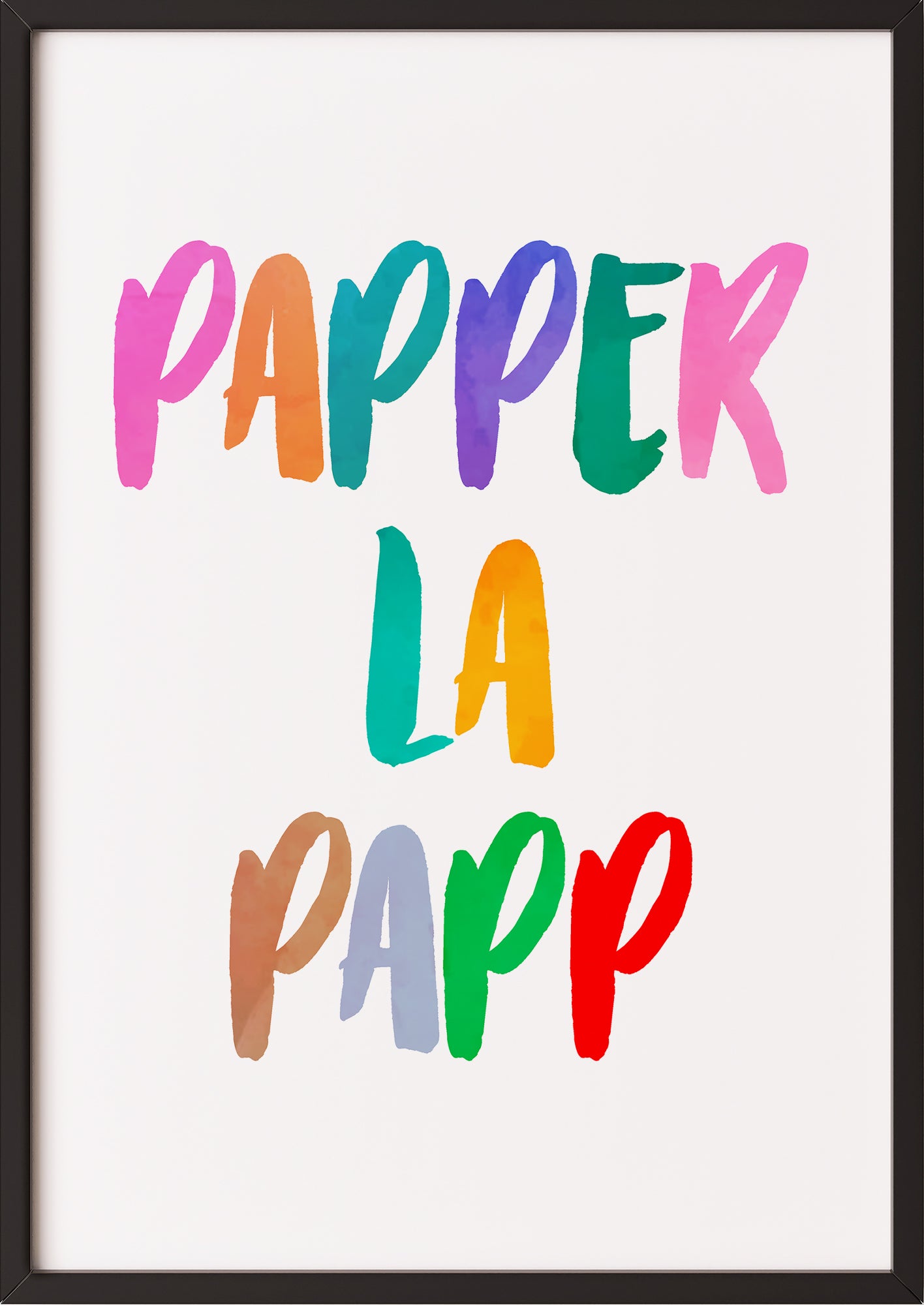 Farbiges Poster fürs Wohnzimmer.