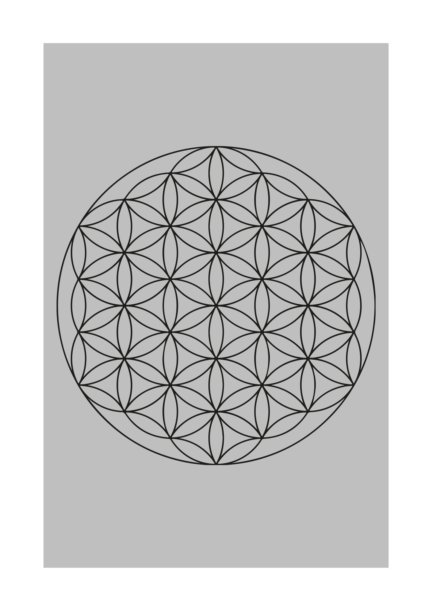 Lebensblume mit individuellem Hintergrund - Personalisiert