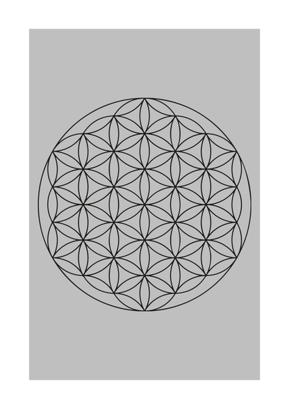 Lebensblume mit individuellem Hintergrund - Personalisiert