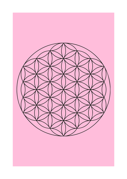 Lebensblume mit individuellem Hintergrund - Personalisiert