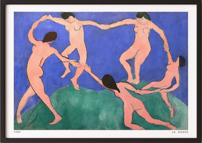 Dance I von Henri Matisse Kunstdruck im schwarzen Rahmen