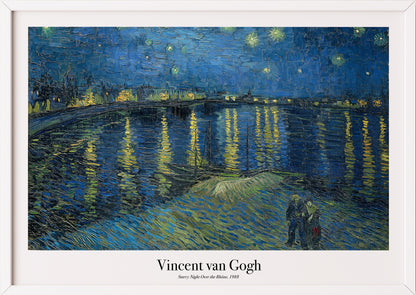Detailansicht des Posters Vincent van Gogh – Starry Night Over the Rhône