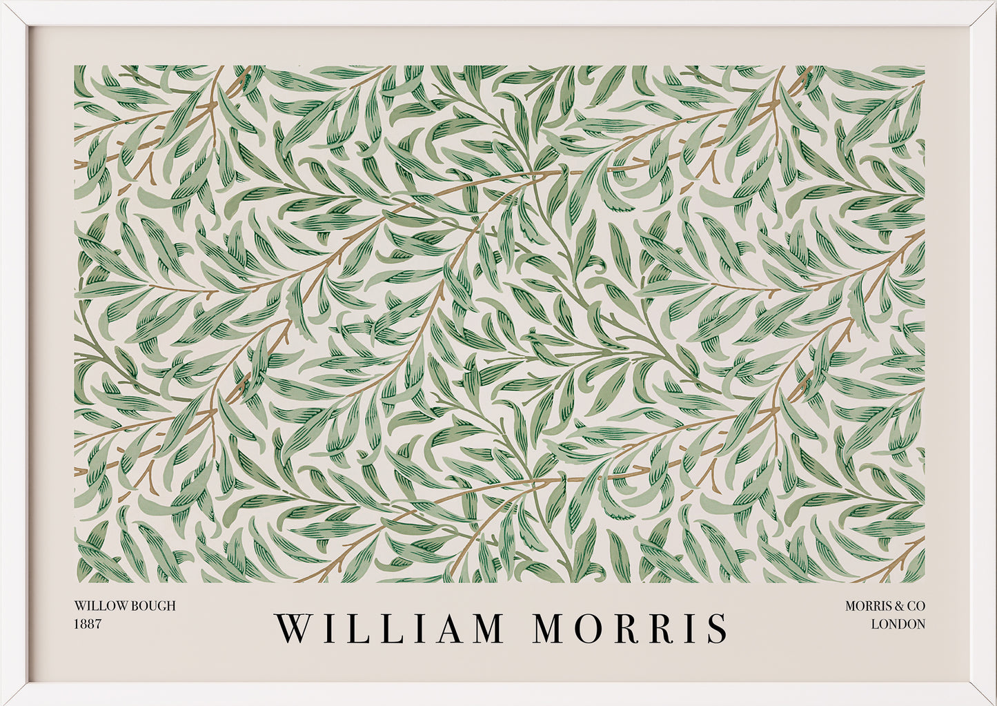 Detailansicht des Posters William Morris – Willow Bough