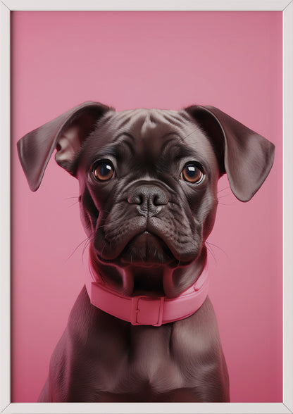 ein weißer rahmen bringt leichtigkeit in das bild und unterstreicht den modernen stil des posters