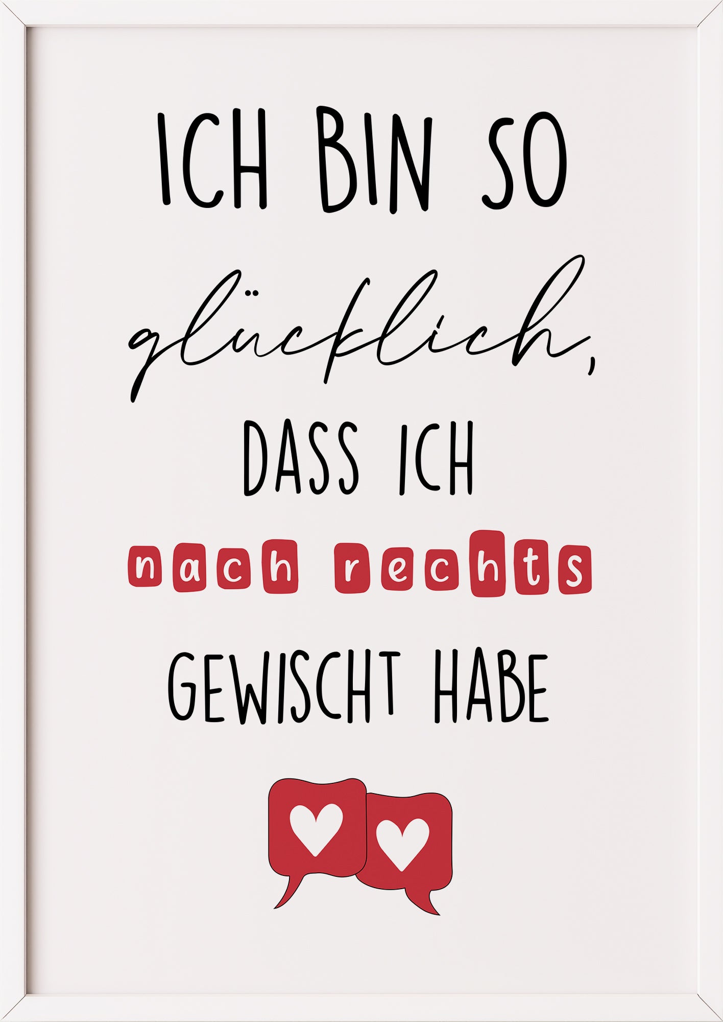 wanddeko spruch dating liebe ich bin so glücklich swipe rechts