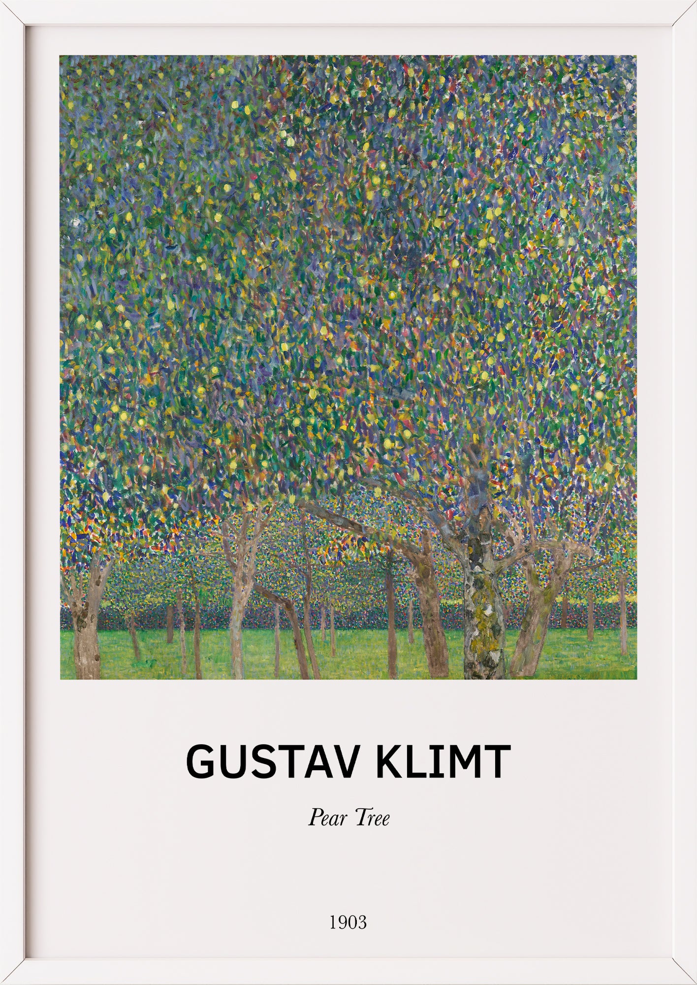 Nahaufnahme von Pear Tree von Gustav Klimt als Poster