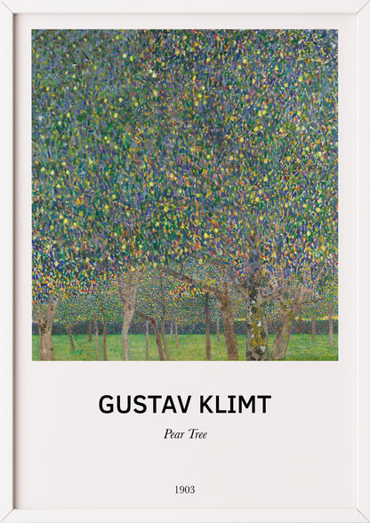 Nahaufnahme von Pear Tree von Gustav Klimt als Poster