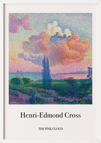 Nahaufnahme von The Pink Cloud von Henri Edmond Cross als Poster