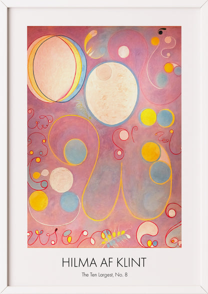 Nahaufnahme von The Ten Largest, Adulthood, No. 8 von Hilma af Klint als Poster
