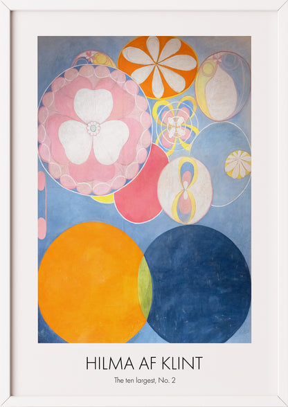 Nahaufnahme von The Ten Largest, Childhood, No. 2 von Hilma af Klint als Poster