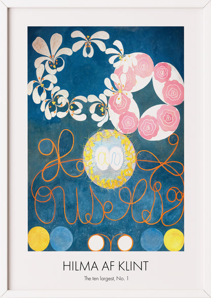 Nahaufnahme von The Ten Largest, No. 1 von Hilma af Klint als Poster