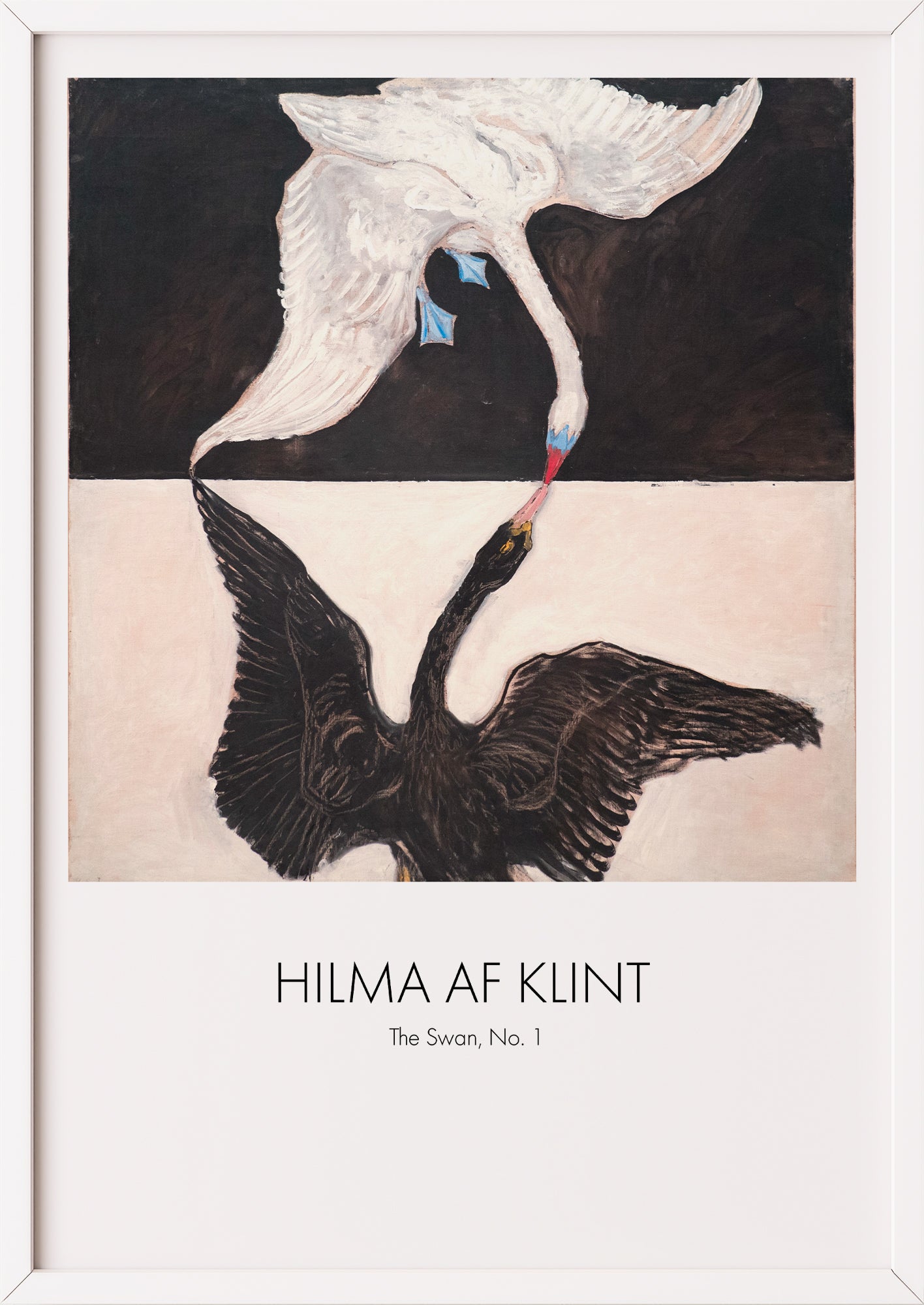Nahaufnahme von The Swan, No. 1 von Hilma af Klint als Poster