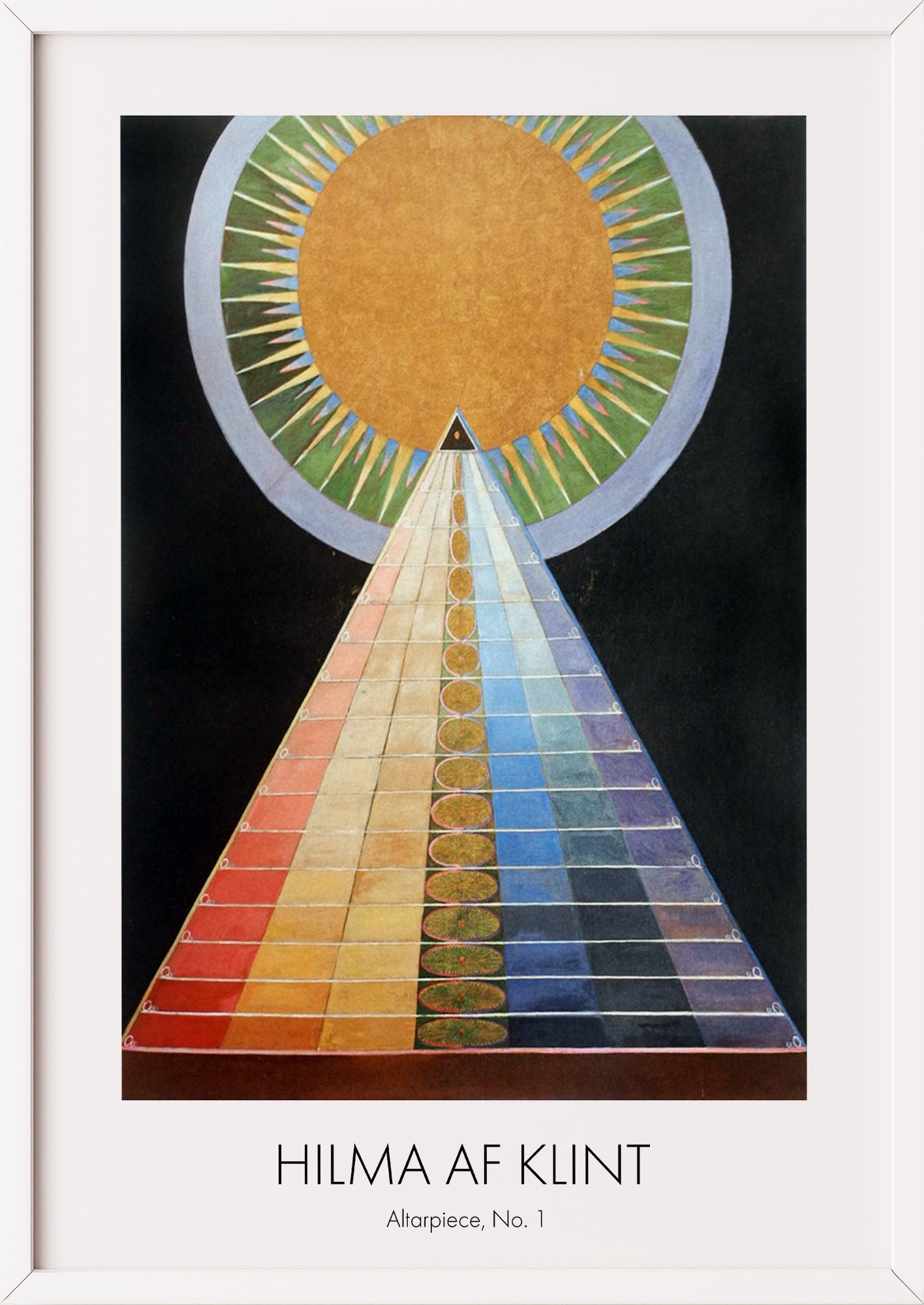 Nahaufnahme von Altarpiece, No.1 von Hilma af Klint als Poster
