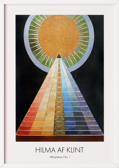 Nahaufnahme von Altarpiece, No.1 von Hilma af Klint als Poster
